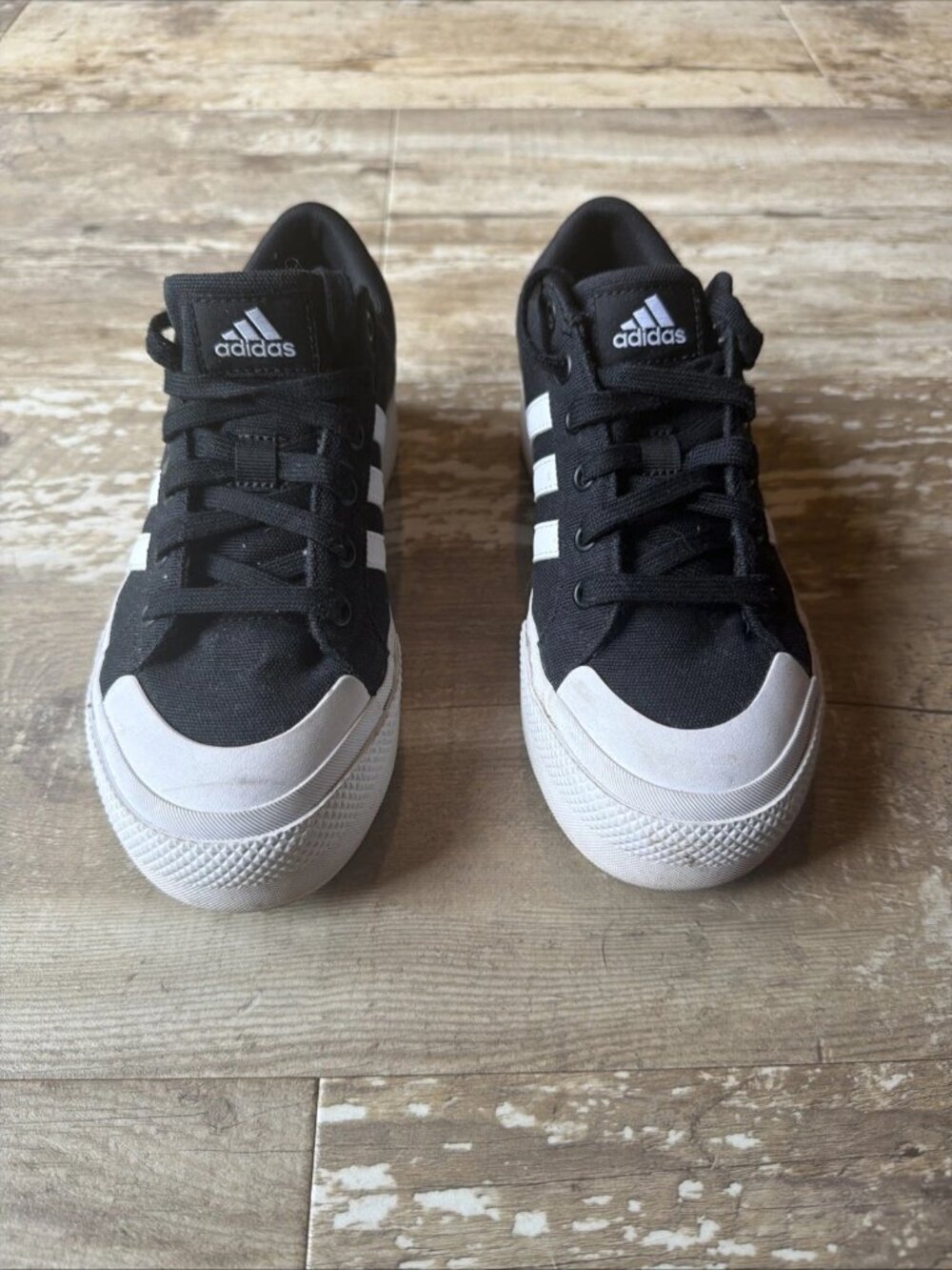 adidas Bravada 2.0 Black White Lifestyle Platform Fashion Shoes Women's 6 - Picture 4 of 8
